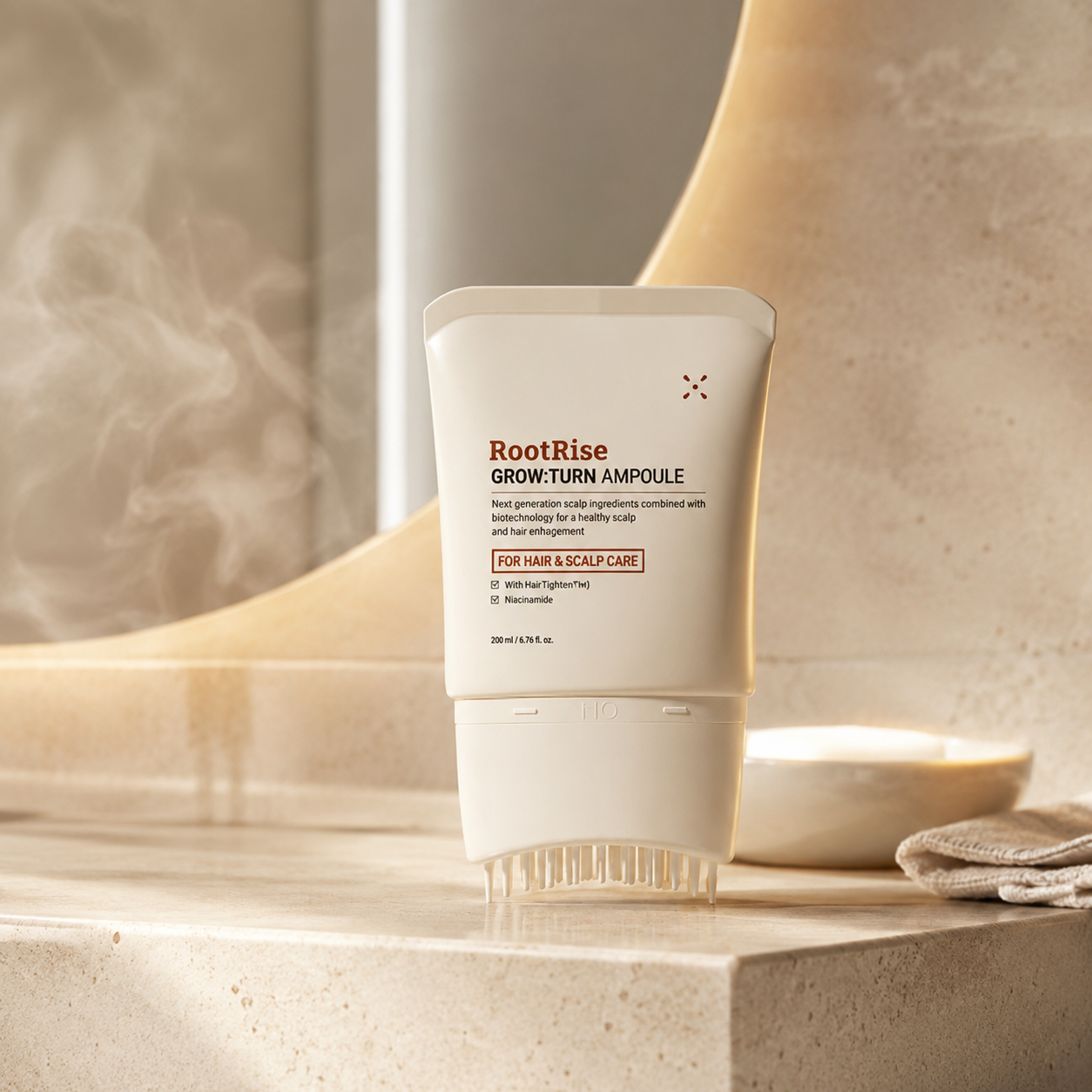 RootRise Growturn Hair Growth Serum with Built in Brush