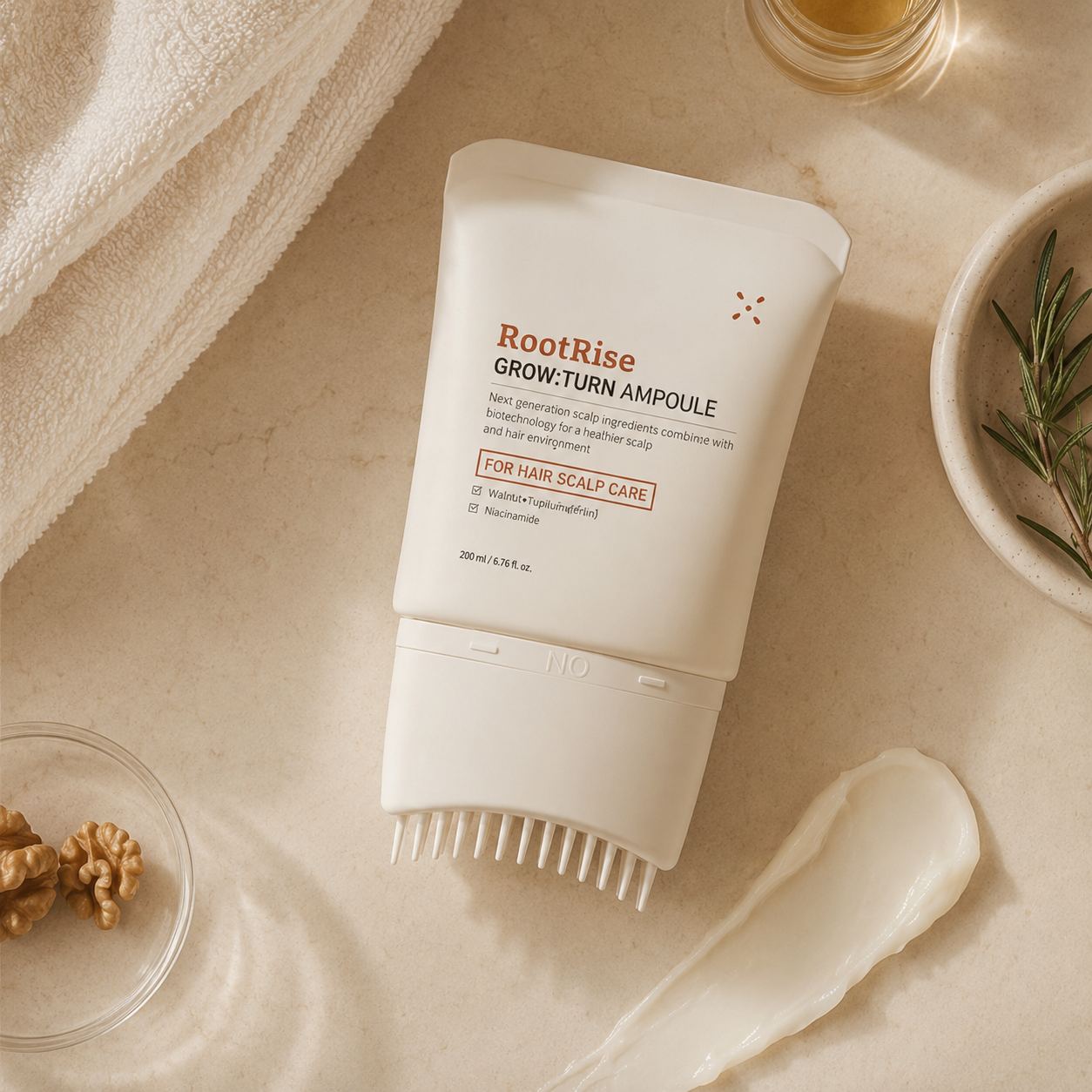 RootRise Growturn Hair Growth Serum with Built in Brush